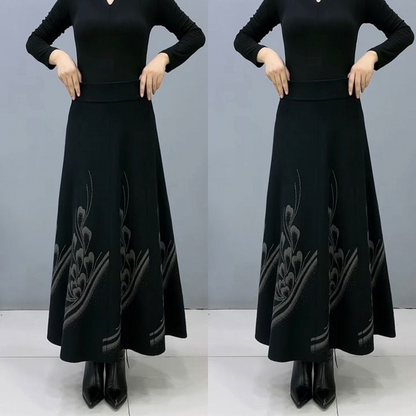 👗🎀【S-3XL：35-95kg】Jesenska i zimska vunena suknja, moderna i svestrana