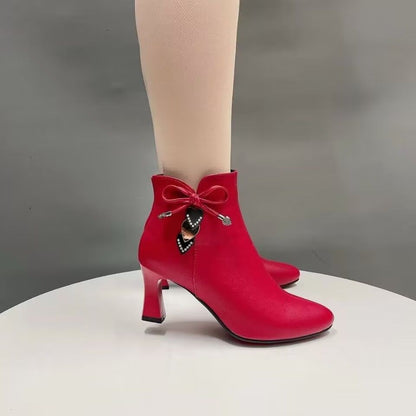 🔥👢🔥【34-41】2024 Jesenné a zimné nové módne dámske topánky s mäkkým bočným zipsom 3775703