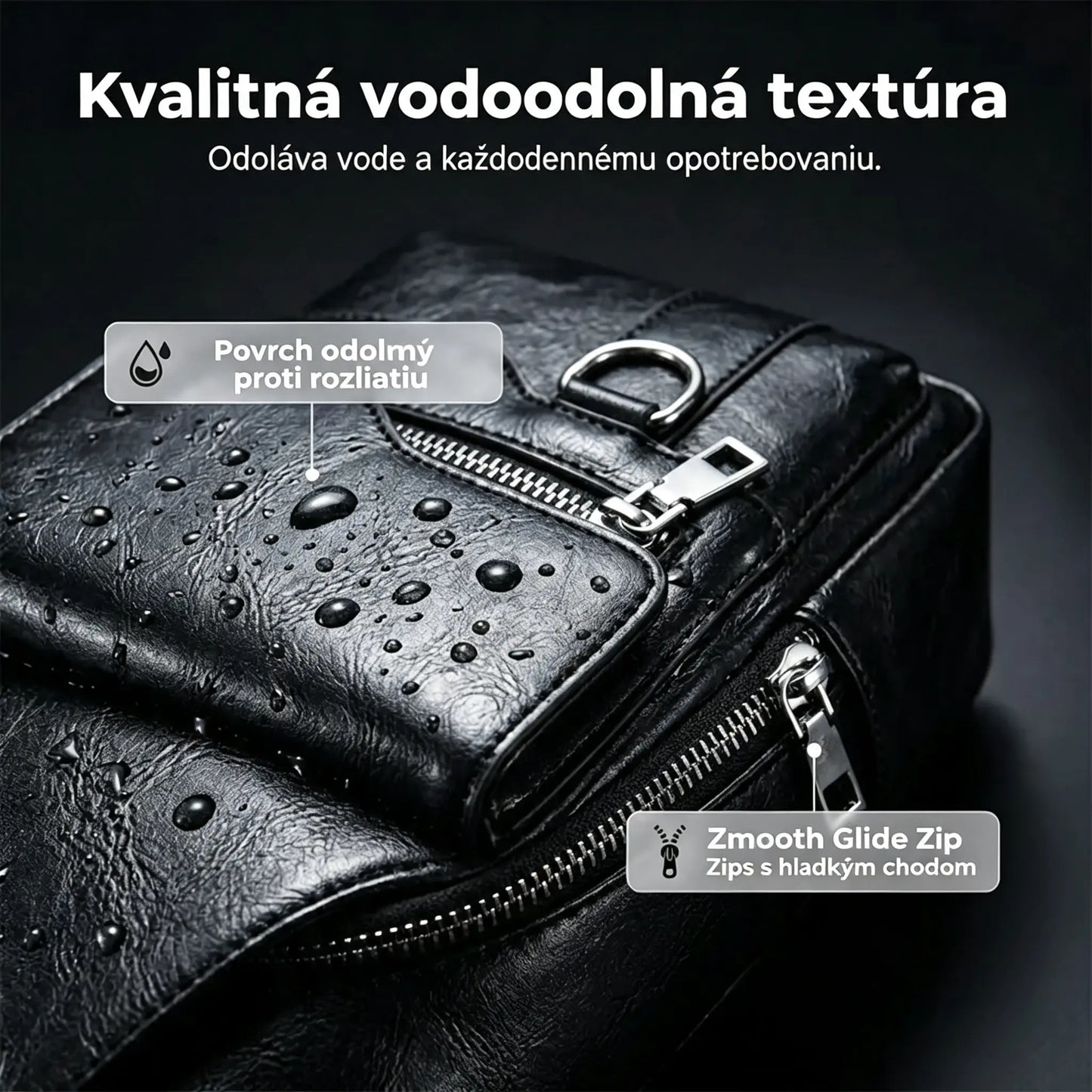 💯🎁Retro nepremokavá pánska kabelka cez rameno z umelej kože.