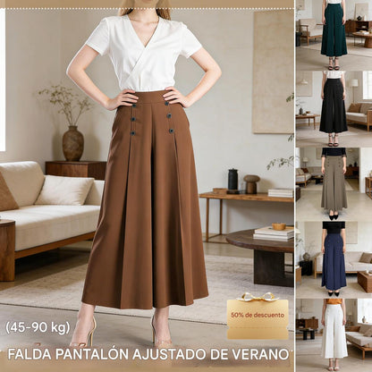 🔥 Descuento del 50% por tiempo limitado 💖【M–5XL】Falda acampanada de talle alto para mujer - estilo primavera y verano
