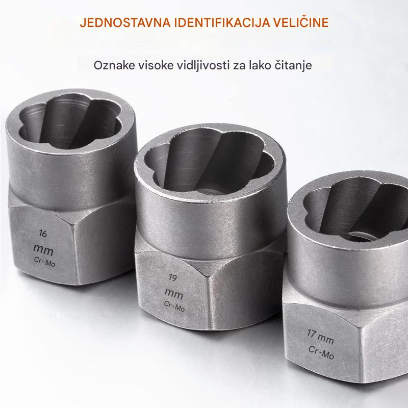 🔧🔥Set za uklanjanje glava vijaka 14 komada - alat za uklanjanje oštećenih vijaka i glava
