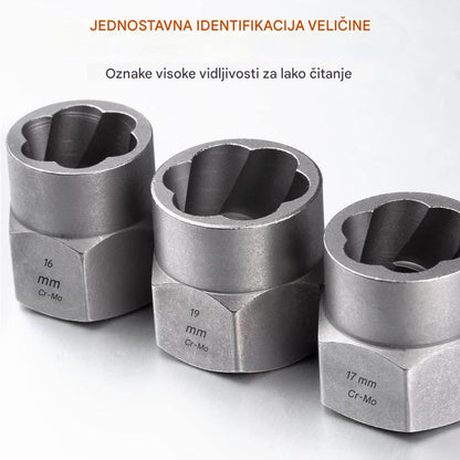 🔧🔥Set za uklanjanje glava vijaka 14 komada - alat za uklanjanje oštećenih vijaka i glava