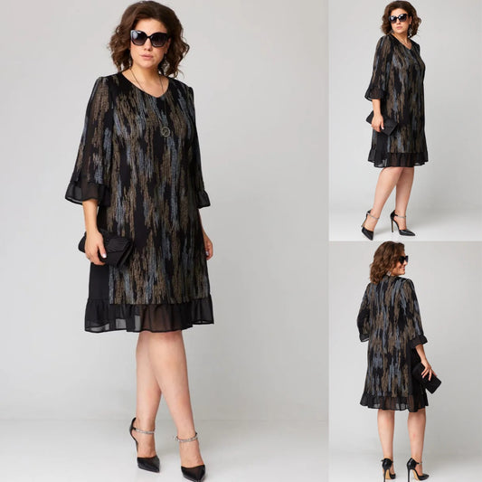 💥Flash discount--49%OFF💥💕💕【S-5XL】2025 Príjemné a sofistikované šaty 3917704
