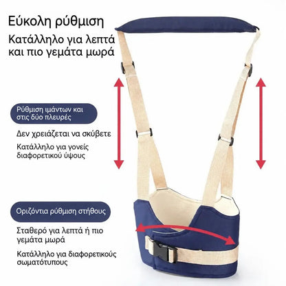 Arnés 2 en 1 para aprender a caminar: transpirable, ergonómico y con protección anticaídas 👶🚼