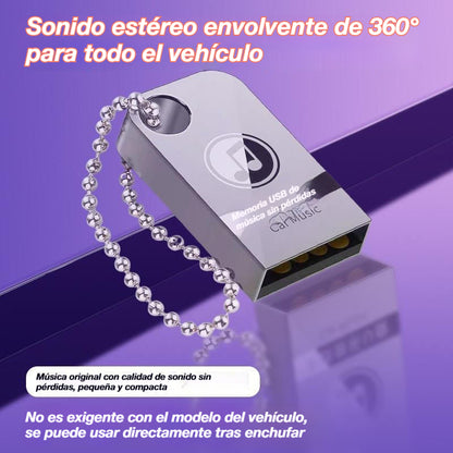 🚗🎵🎵【32G】【Samochodowy pendrive muzyczny】zawiera 3000 piosenek, 200 klipów muzycznych oraz efekty dźwiękowe 6D