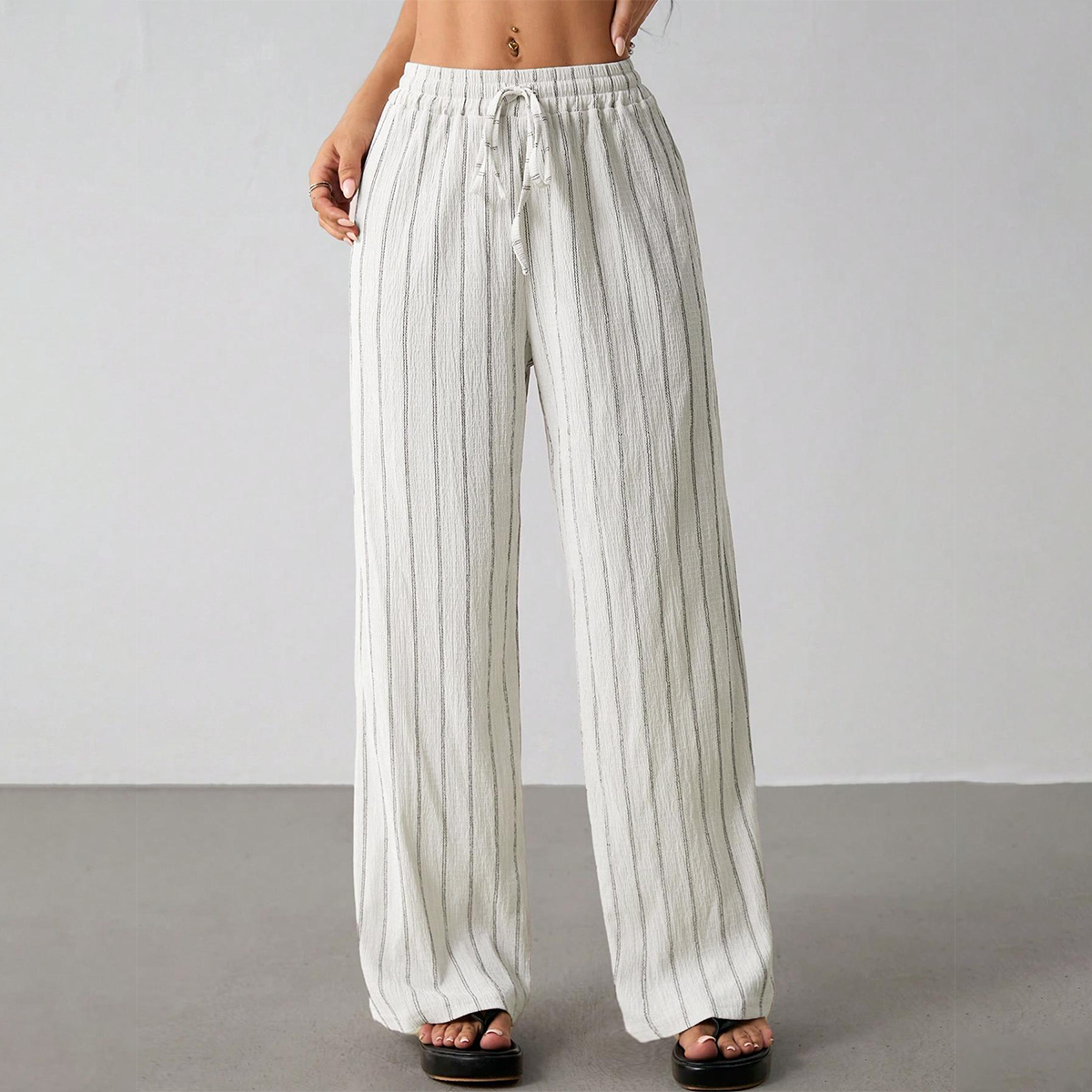 😍💕50% de descuento💕【XS-2XL】Pantalones casuales para mujer de algodón y lino ✅️Pago contra entrega