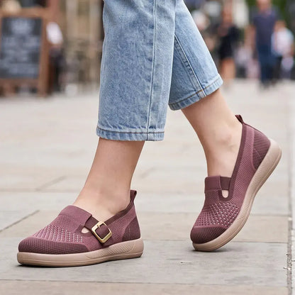【36-41】Zapatos ligeros para mujer con suela blanda: tipo slip-on, cómodos, ideales para mamás y para el uso diario.
