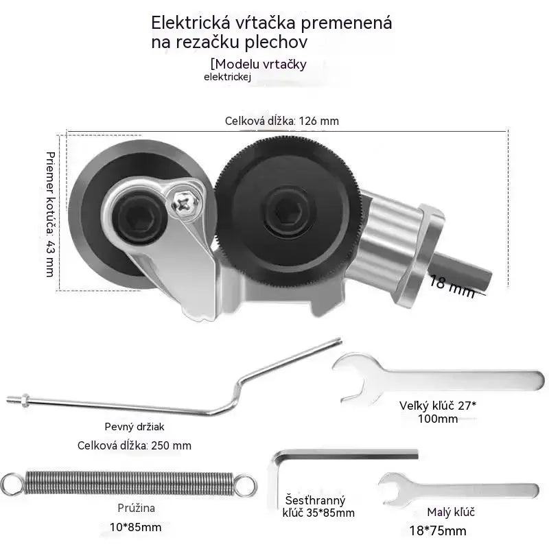 🛠Zľava 49 % 🔧 Nadstavec na elektrickú vŕtačku 🔩 Premeňte svoju elektrickú vŕtačku na rezný nástroj.