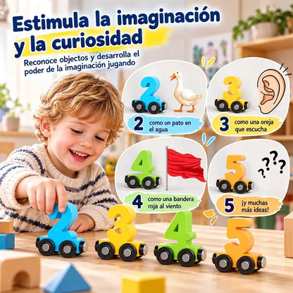 🔥A mitad de precio por tiempo limitado🔥🚂 Tren Magnético de Números para Niños | Juguete Educativo de Construcción para Aprender Jugando