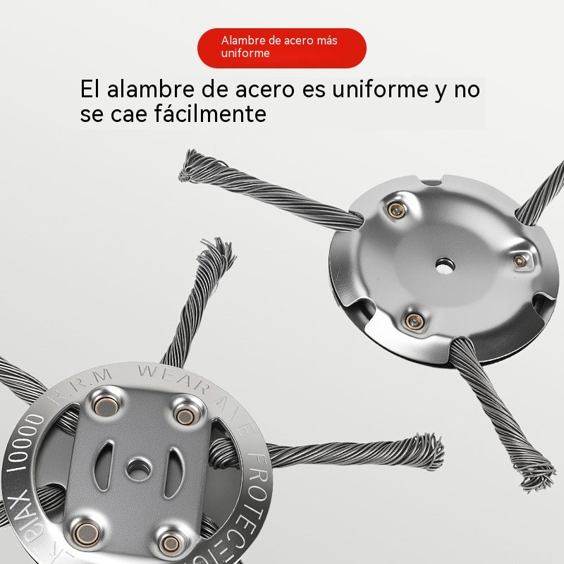 🧰🔥Última oferta【Cómpralo ya y llévate 1 gratis】Desbrozadora de alambre de acero ultra resistente y de larga duración