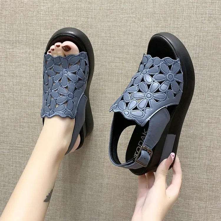 🔥【50% OFF】🔥【35-40】Retro členkové čižmy s mäkkou podrážkou a sandále