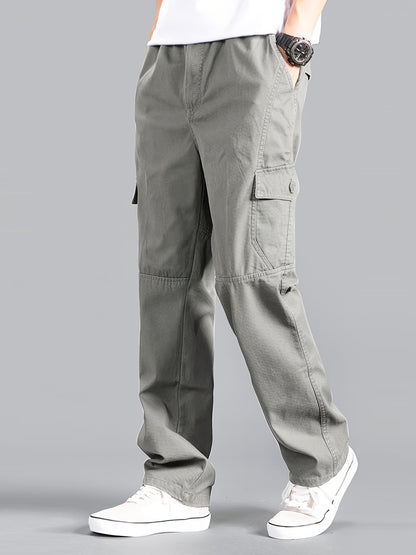 🔥M-6XL👨Pantalones cargo de talla grande para hombre con múltiples bolsillos, perfectos para el uso diario informal【Nuevo - 50% descuento】