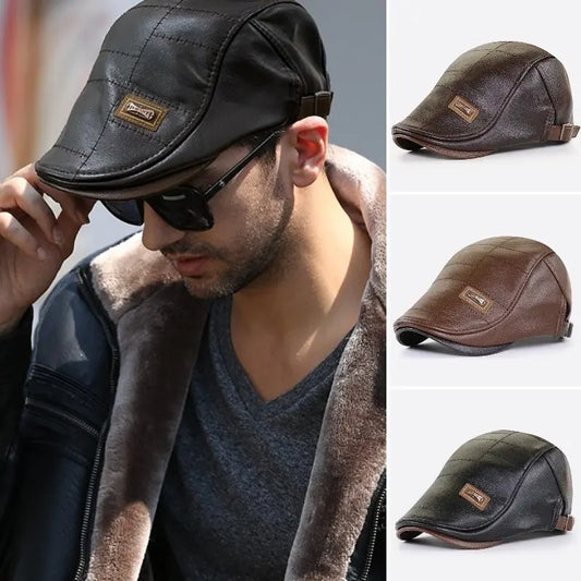 💥【Nuevo 2025】Boina de cuero para hombre – estilo retro, cómoda y de alta calidad · 50% de descuento + envío gratis