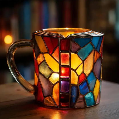 ✨【Oferta por tiempo limitado】📚Taza de café con forma de libro pintado en 3D