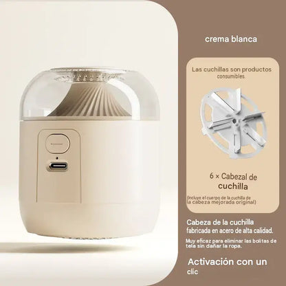 Quitapelusas + cabezales de corte de 6 cuchillas (3 unidades) 🧶 Afeitadora de tejidos, quitapelusas portátil y compacto