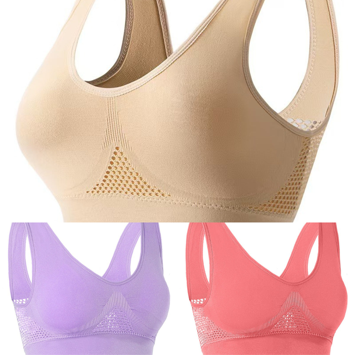 🥰【Pack de 3】B sudaderas transpirables y frescas transpirables para tallas mari❤️【40-120KG】.