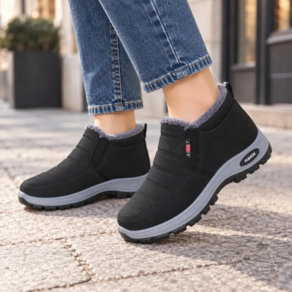 🔥【Oferta especial del 50 %】【Tallas 35-48】Botas de invierno unisex con forro de felpa: cálidas, cómodas y antideslizantes para el clima frío.