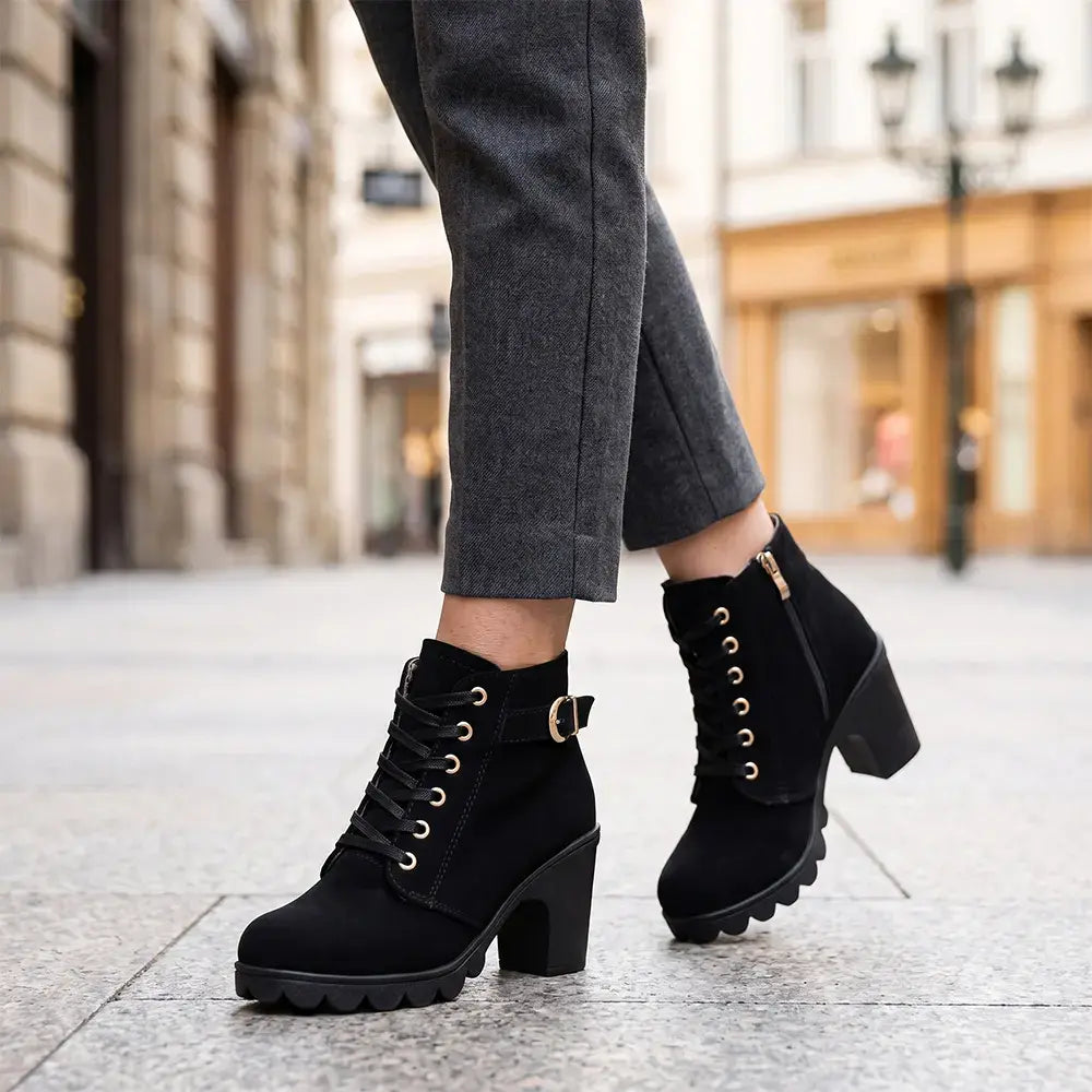 👢【35-42】Un imprescindible para otoño-invierno: elegantes botas de tacón para mujer; ¡la combinación perfecta de moda y comodidad para lucirlas sin esfuerzo durante todo el día!