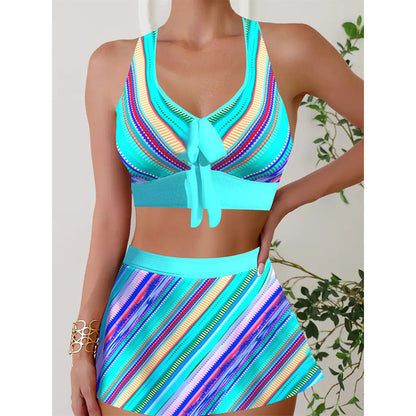 🏖️👙【S-5XL】🌴2025 Costum de baie pentru plajă, model nou, cu imprimeu, pentru femei, model la modă, cu uscare rapidă și crăpătură 