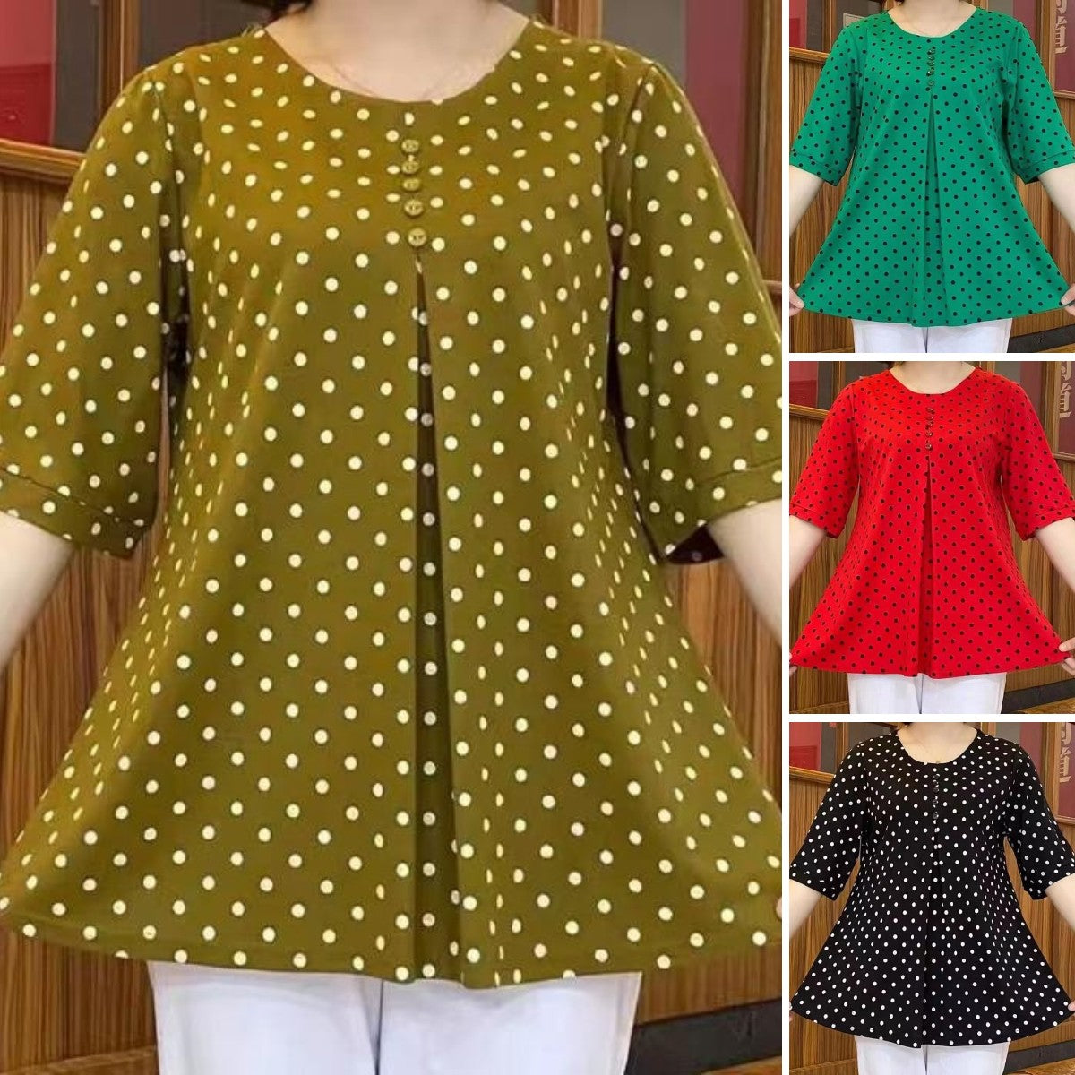 ✨【-50% ZNIŻKI】💞【L-5XL】Nowa jesienna koszula 2026 w grochy