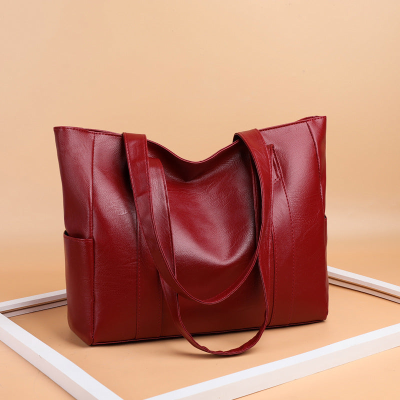 👜 Nová dámska kabelka cez rameno z mäkkej kože – Veľká kapacita, univerzálny štýl, elegantná tote taška pre každodenné použitie!