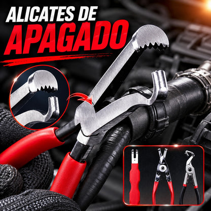 【3 pieza】Juego de alicates multifuncionales para reparación de automóviles [Alicates para grapas + Palanca + Alicates para terminales de batería]