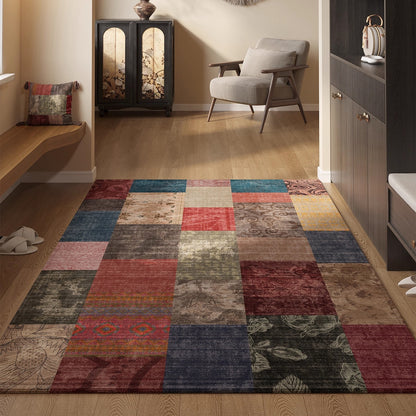 🔥30% OFF✨【80*120CM】Felpudo de entrada de estilo persa, antideslizante y a prueba de polvo, de terciopelo de cristal.