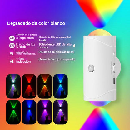 🔥Compra 1 y llévate 1 gratis🔥💡Luz nocturna inteligente con sensor de cuerpo humano, lámpara de pared magnética recargable
