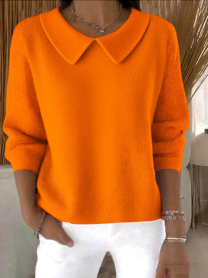 🔥【S-3XL】【Jesenska novost】Udoben ženski top z dolgimi rokavi in V-izrezom – Topel in moderen