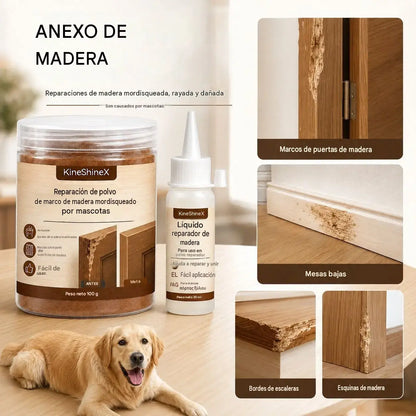 🥳Producto más vendido de 2026🥳🪵🛠️ Kit de reparación de puertas de madera: calidad profesional, adherencia superior a la madera original. Repara marcos, escaleras y muebles.