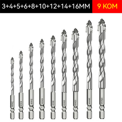 🥇Super tvrdi nazubljeni rezač, sedma generacija ekscentričnog bušača od volfram čelika 【3+4+5+6+8+10+12+14+16 mm】