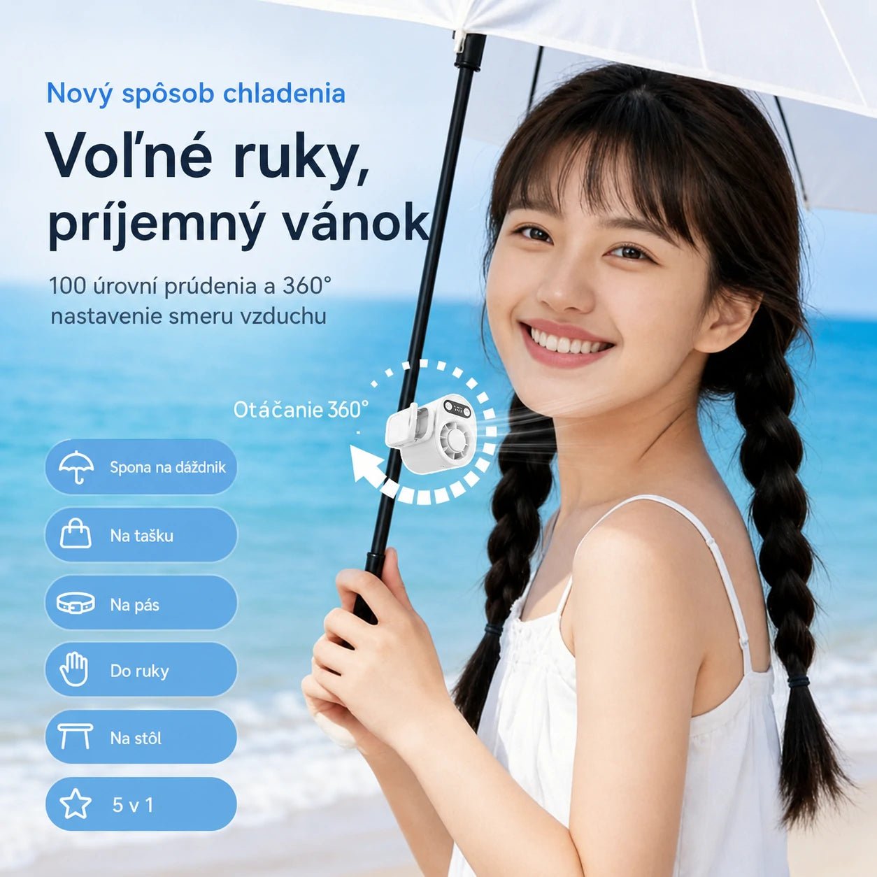 ✨Prenosný turbo ventilátor na chladenie auta