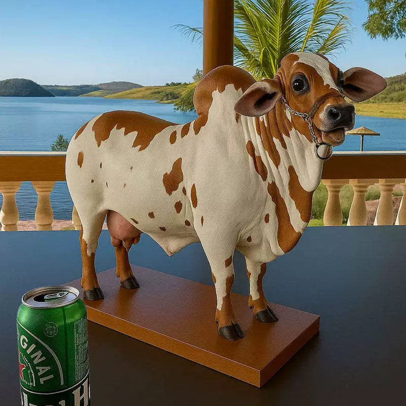 🐂🥃Dispensador de licor con diseño de toro Nelore para bar y mesa