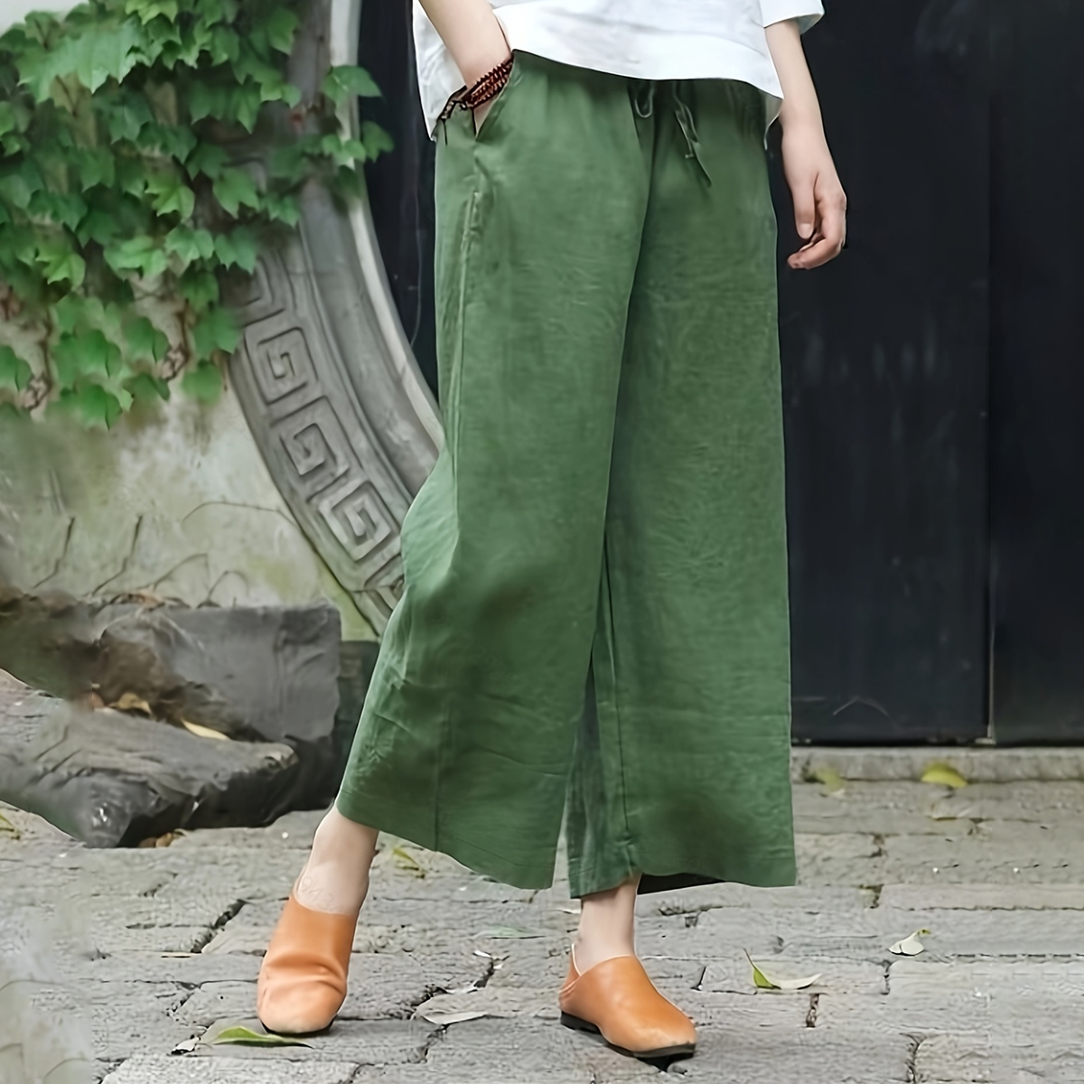 😍💕【S-3XL】Ženske ležerne pamučno-lanene hlače - hladne i prozračne, elegantne i ležerne, od mekane tkanine. ✅Plaćanje pouzećem