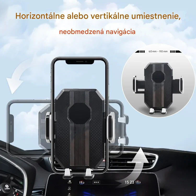 🚗Praktický a prenosný držiak na telefón do auta, maximálna nosnosť 5 kg!