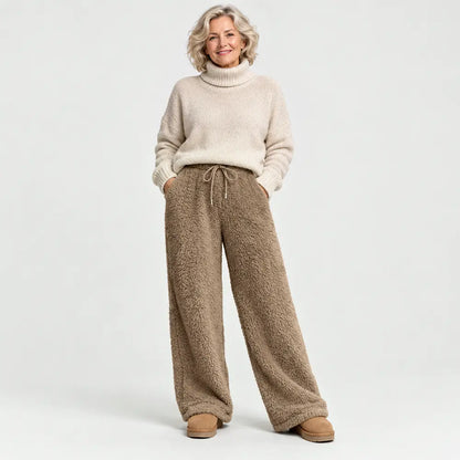 Descuento del 50 %【S-3XL / 6 colores】Pantalones de felpa lisos y elegantes para otoño e invierno
