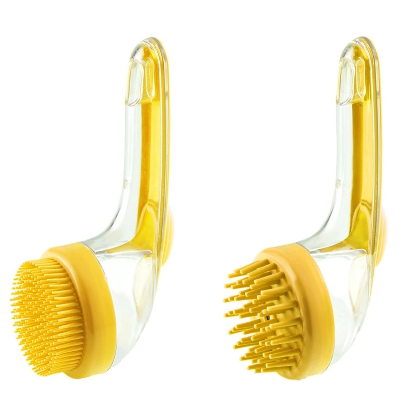 【Compra 1 y llévate 1 gratis：2 piezas】⏰Cepillo de baño para mascotas con mango largo y dispensador de champú