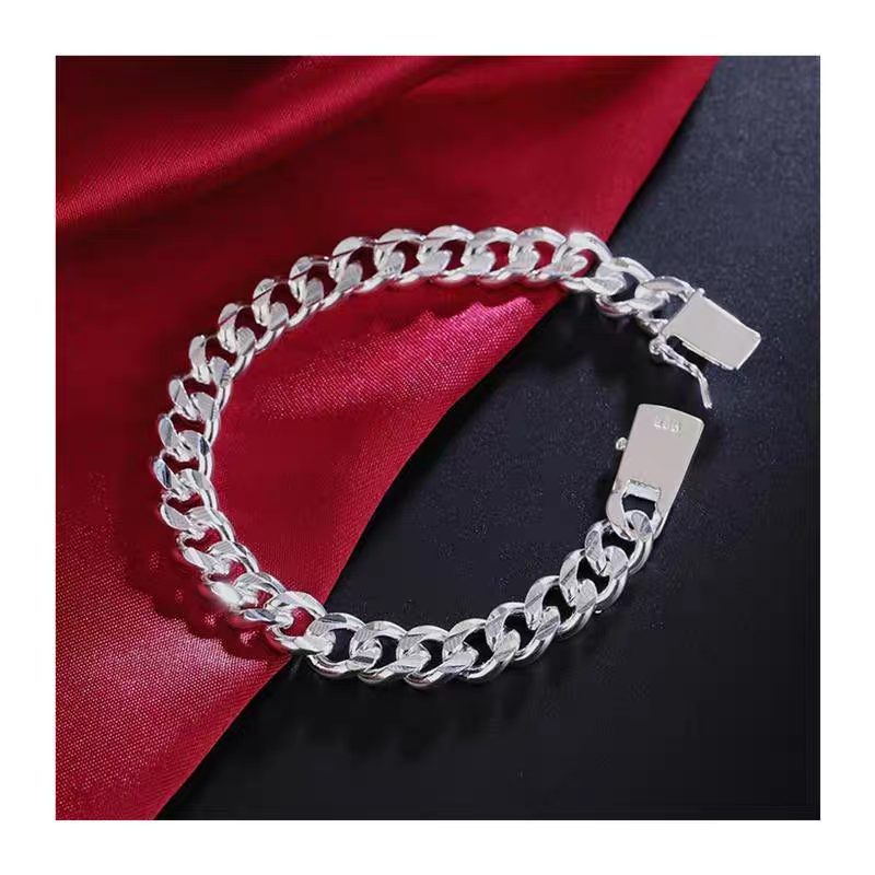 ✨✨【Compra 1 y llévate 1 gratis】Pulsera de plata de moda 2025 para hombre y mujer, pulsera de pareja
