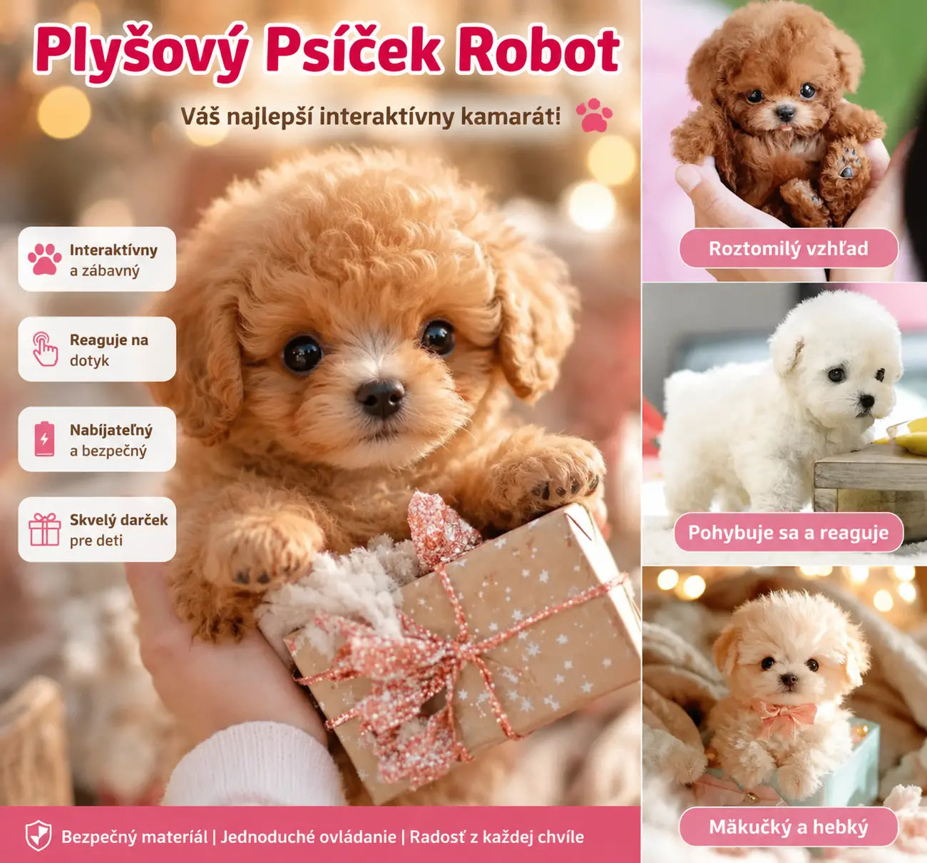 🐕🔥Plyšová bábika Puppy My Robot