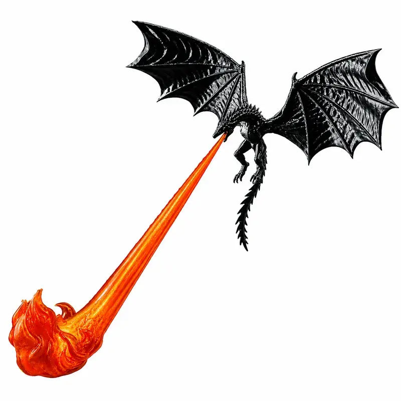 🐉🔥 Lámpara LED de dragón 3D que escupe fuego | Decoración brillante de fantasía para estantería