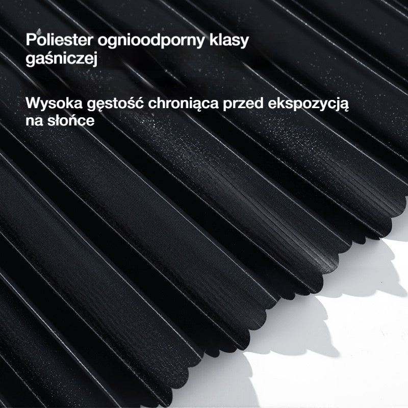 【Zestaw 4 sztuk】 Przesuwne zasłony przeciwsłoneczne do szyb samochodowych | Izolacja cieplna