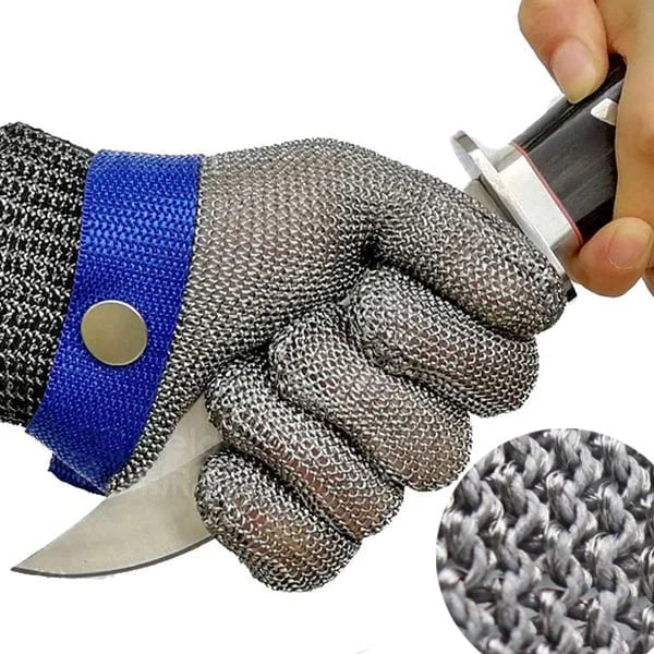 🔥【Compra 1, llévate 1 gratis】Guante de acero inoxidable con alambre de metal, resistente a arañazos y al desgaste.