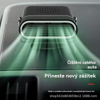 🚗🔥 Přenosný ohřívač a ventilátor do auta 2 v 1 – 360° rotace, rychlé rozmrazování, topení a chlazení, ultratichý a snadný pro všechna roční období