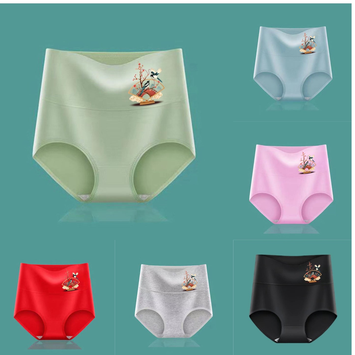 💖 Último día: 50% de descuento - 🔥 Set de 6 piezas - Bragas altas de algodón con realce natural ✨️ (40-100 kg)