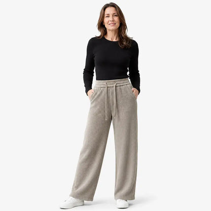 【40-110 kg】💖Nuevos pantalones elásticos holgados para mujer