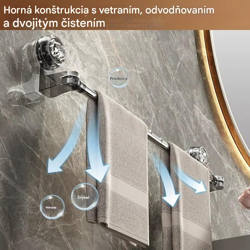 🎁 Posledná ponuka - zľava 49% ✨🚿Ľahký dizajn bez vŕtania – výsuvný vešiak na uteráky s prísavkou