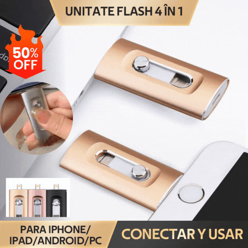 ⚡【✨Časovo obmedzená zľava】Flash disk 4 v 1 pre iPhone/iPad/Android/PC