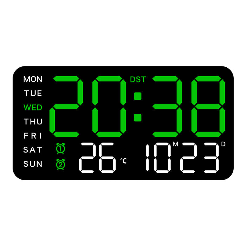 📢📢50% SLEVA!! ⏰Multifunkční dekorativní LED digitální nástěnné hodiny. Neomezené digitální hodiny pro moderní britskou domácnost.