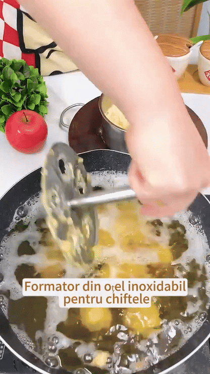 🥩🍖 Poenostavite delo v kuhinji – manj truda pri pripravi mesnih kroglic, 304 nerjavno jeklo – zasnovano za varno in dolgotrajno uporabo