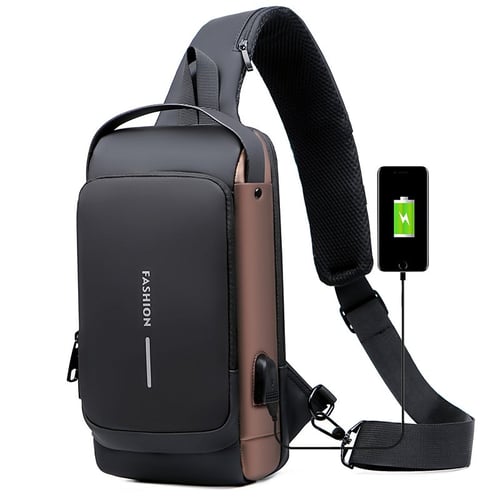 💖【50% de descuento】 Bolso de pecho informal, impermeable y antirrobo, adecuado para uso diario y en motocicleta